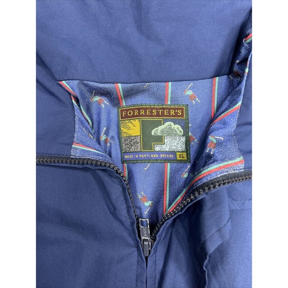 Vintage Forresters Navy Blue Full Zip Gore-Tex All Weather Golf Jacket Size XL - Picture 5 of 9